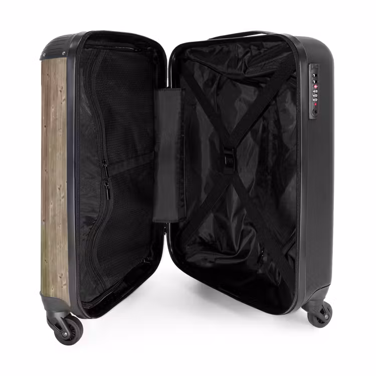 Suitcase - Grayed spruce with rough texture — 4