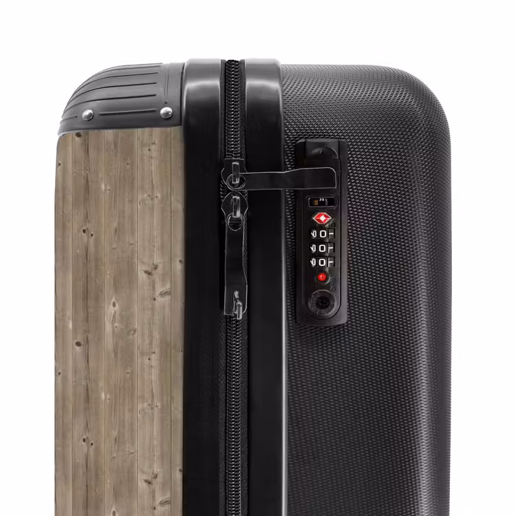 Suitcase - Grayed spruce with rough texture — 5