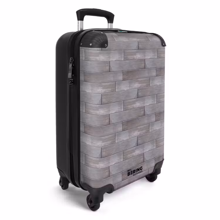 Suitcase - Weathered blue-gray wood — 2