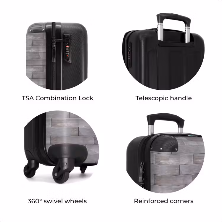 Suitcase - Weathered blue-gray wood — 7