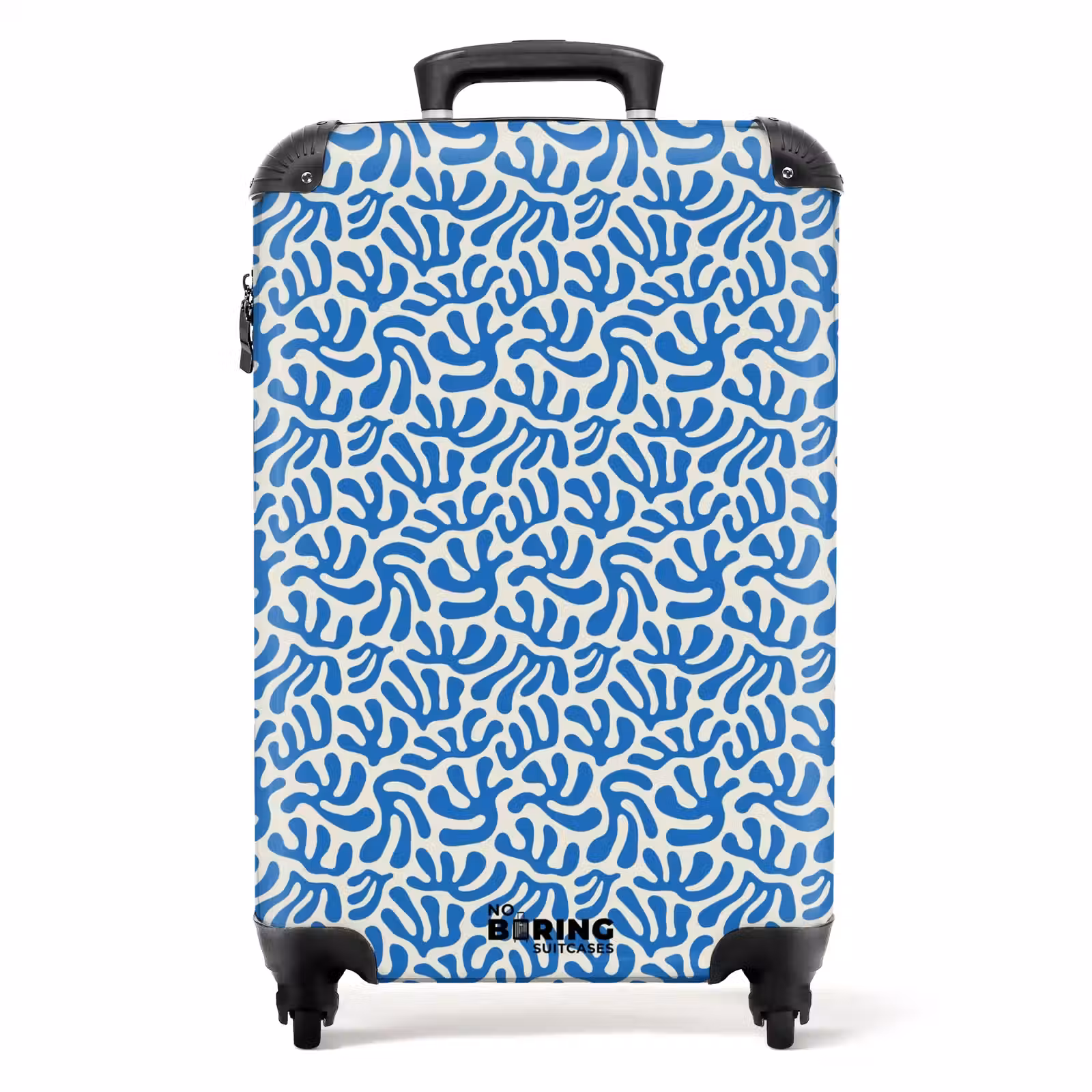 Suitcase - Leaf shapes on beige background — 1