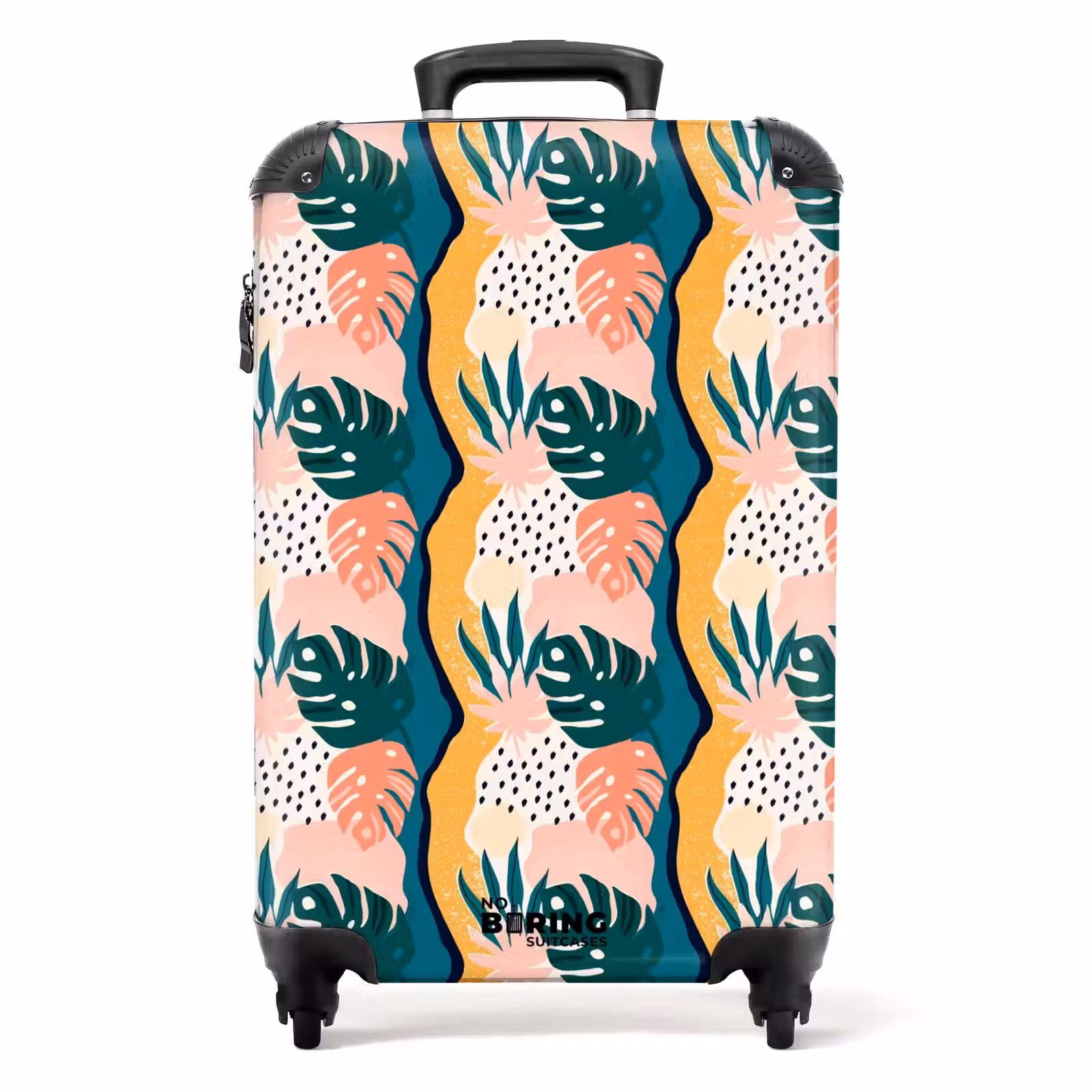 Suitcase - Monstera leaves in various colors — 1