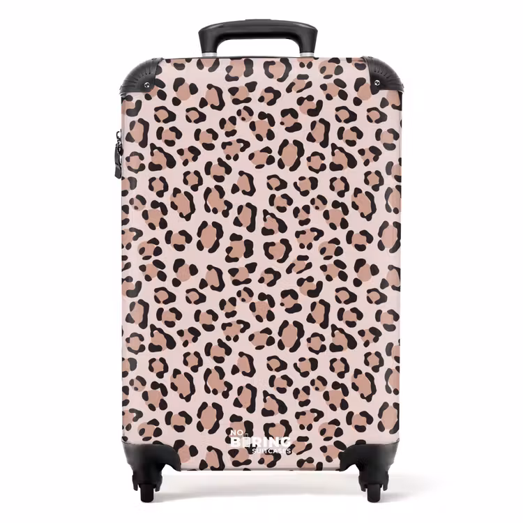 Suitcase - Animal spots on light pink — 1