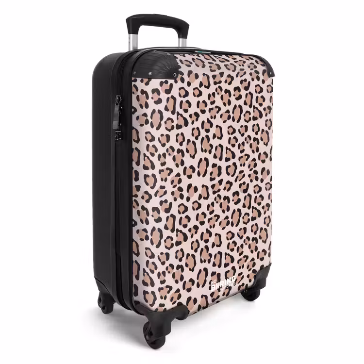 Suitcase - Animal spots on light pink — 2