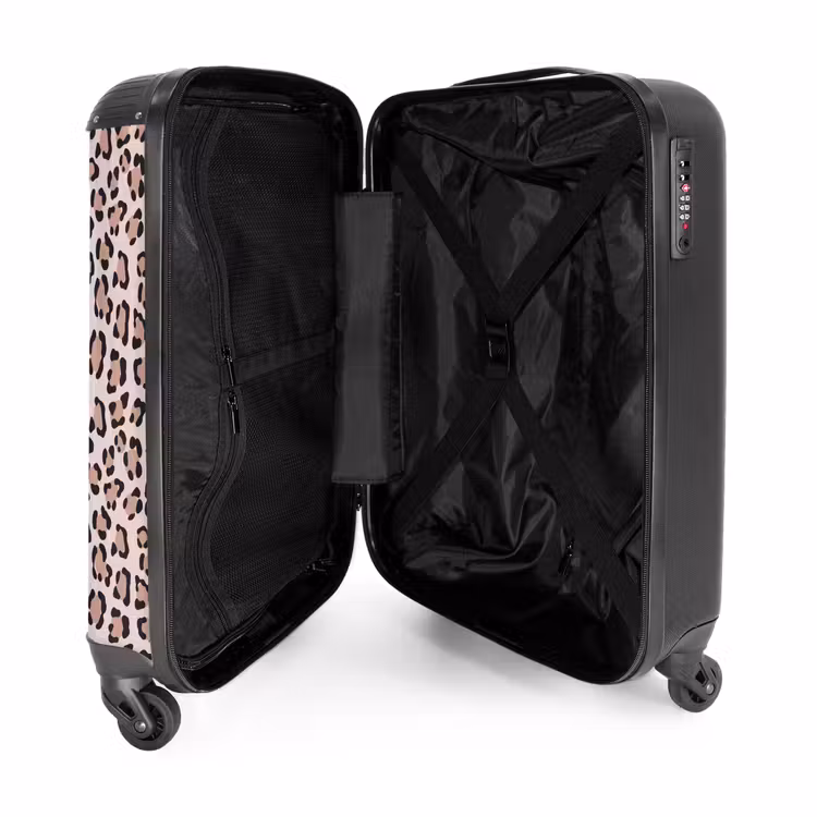 Suitcase - Animal spots on light pink — 4