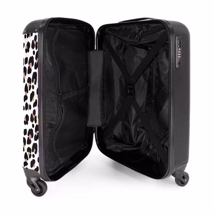 Suitcase - Black spots with white background — 4
