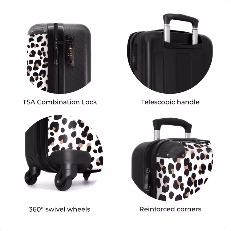 Suitcase - Black spots with white background — 7
