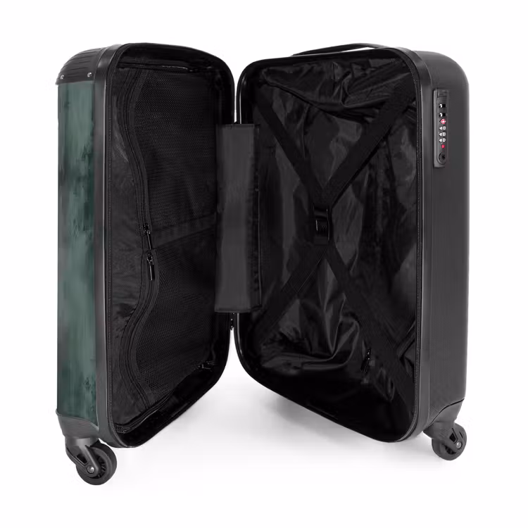 Suitcase with name - Green concrete look — 5