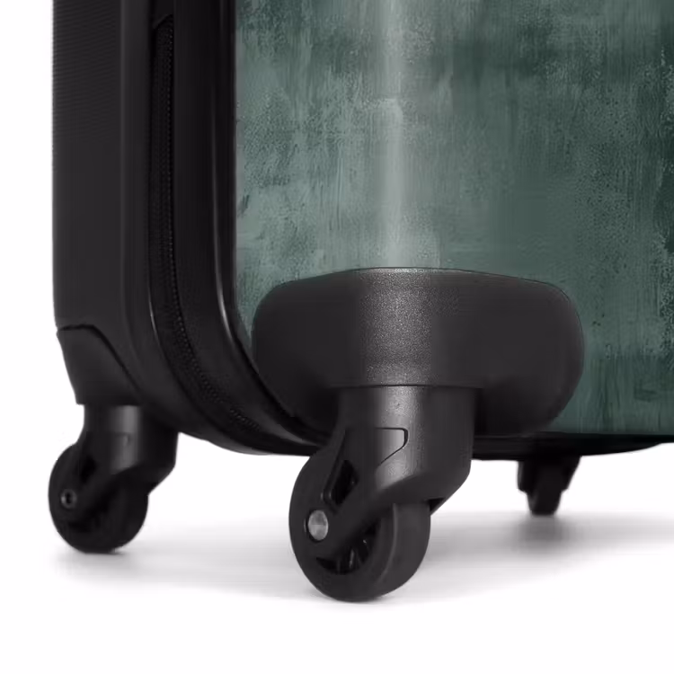 Suitcase with name - Green concrete look — 7