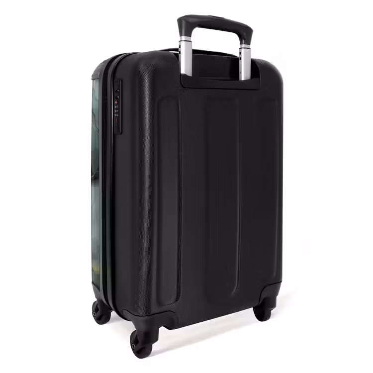 Suitcase with name - Green marble texture — 4
