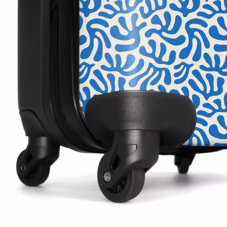 Suitcase - Leaf shapes on beige background — 6