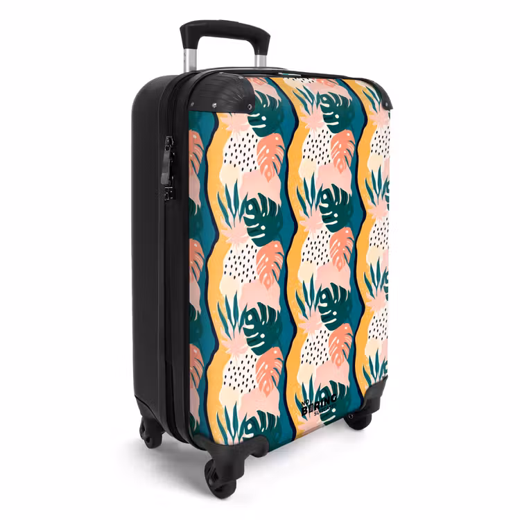 Suitcase - Monstera leaves in various colors — 2