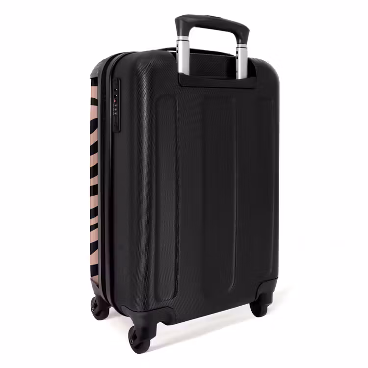 Suitcase - Zebra stripes on pink — 3