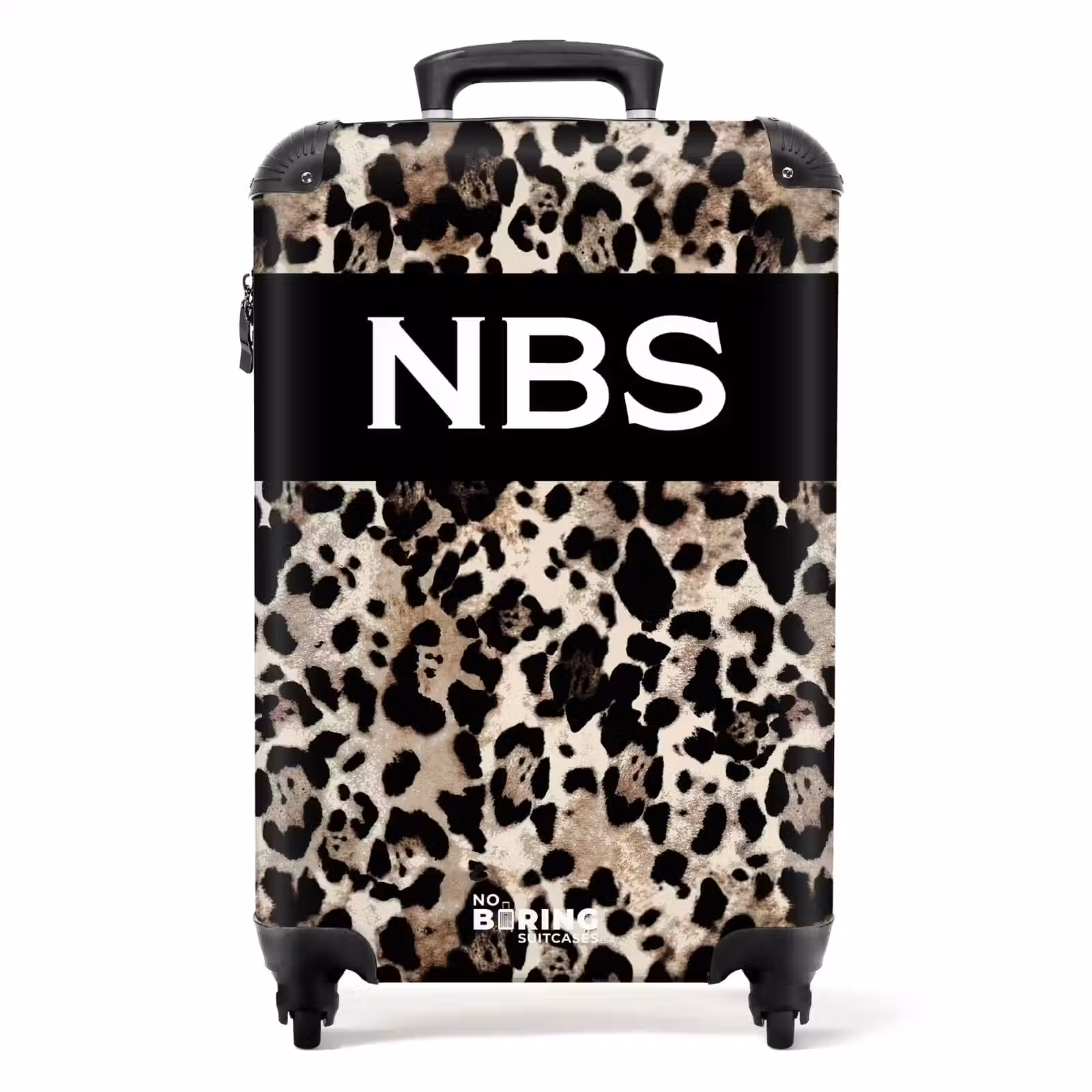 Suitcase - Leopard pattern with black — 1