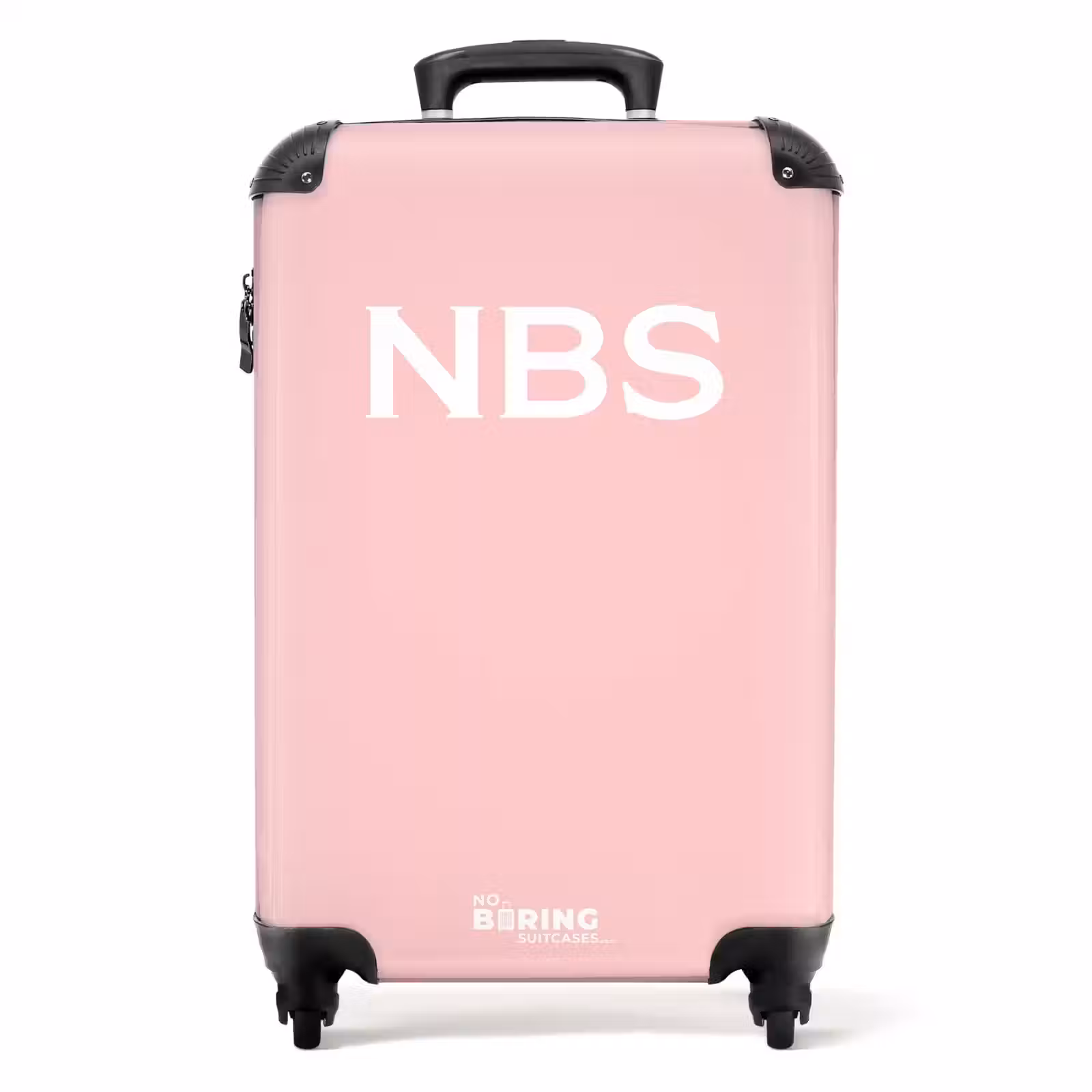 Suitcase - Light pink with white letters — 1