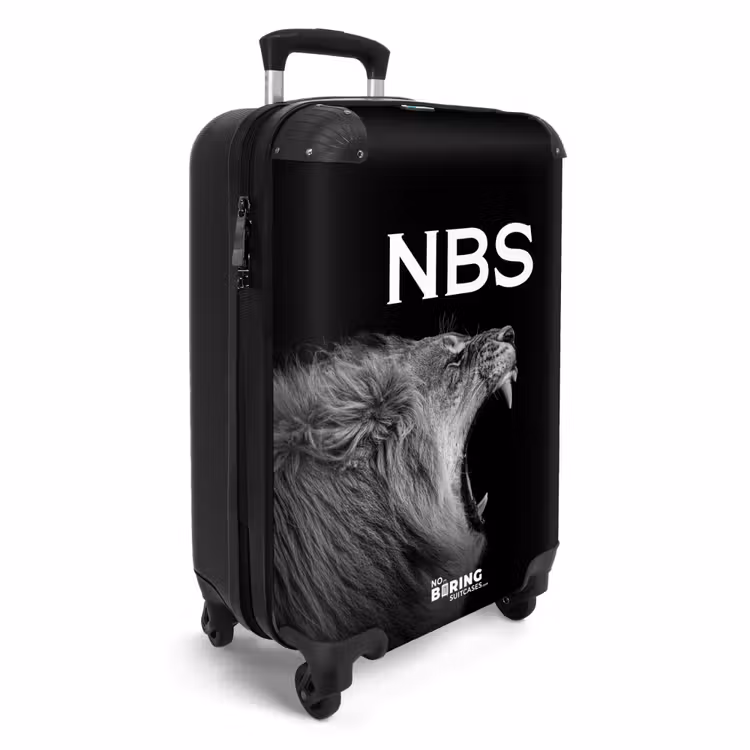 Suitcase - Black and white lion — 4
