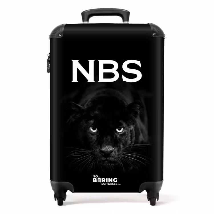 Suitcase - Black/white panther — 1