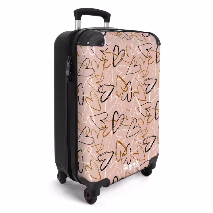 Suitcase - Sketchy Heart Swirls — 2