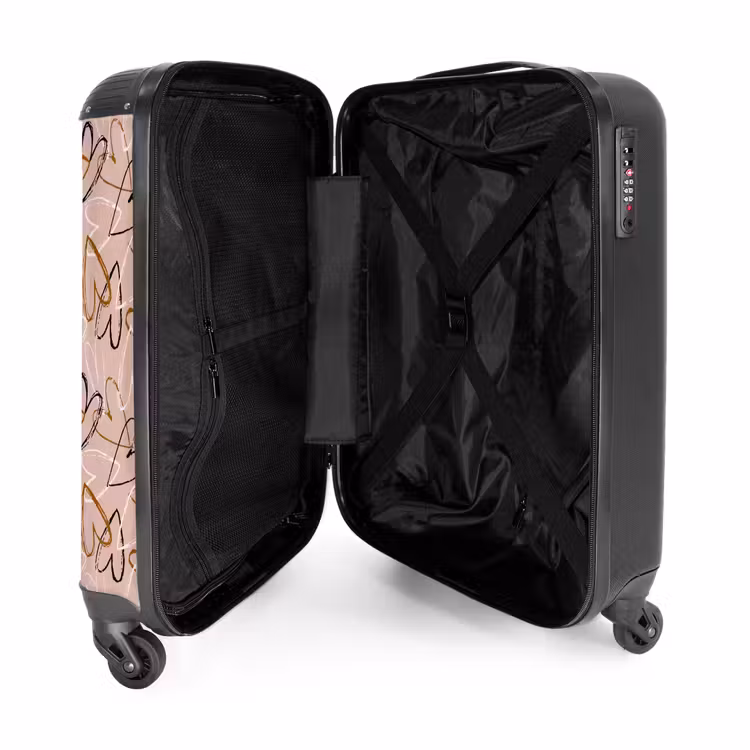 Suitcase - Sketchy Heart Swirls — 4