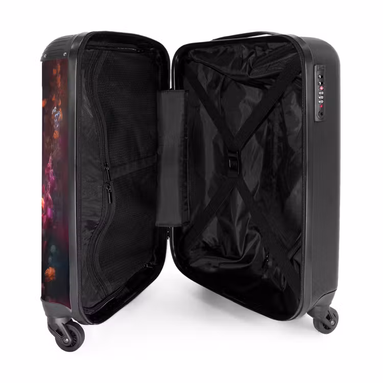 Suitcase - Suitcase - Horse - Flowers - Purple - Orange - Animals — 4