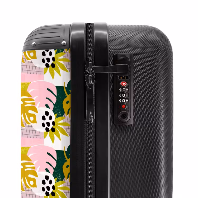 Suitcase - Tropical leaf pattern — 5