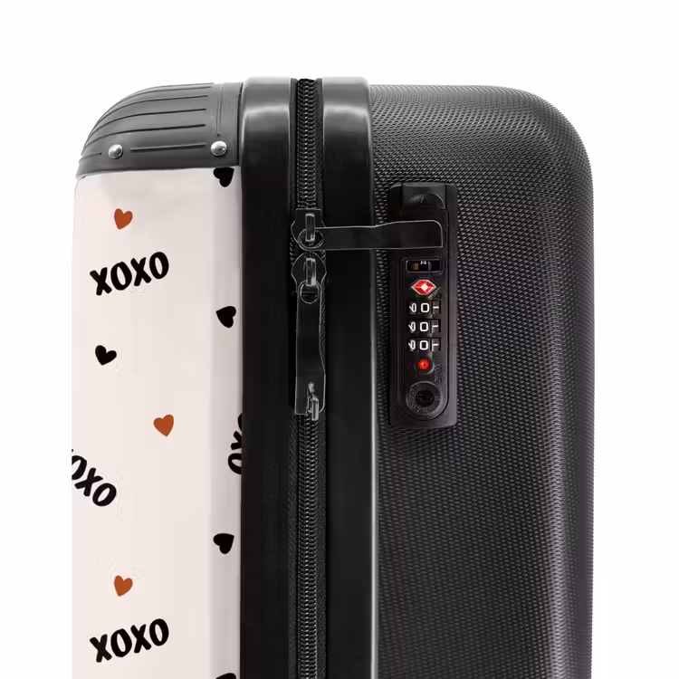 Suitcase - XOXO on beige — 5