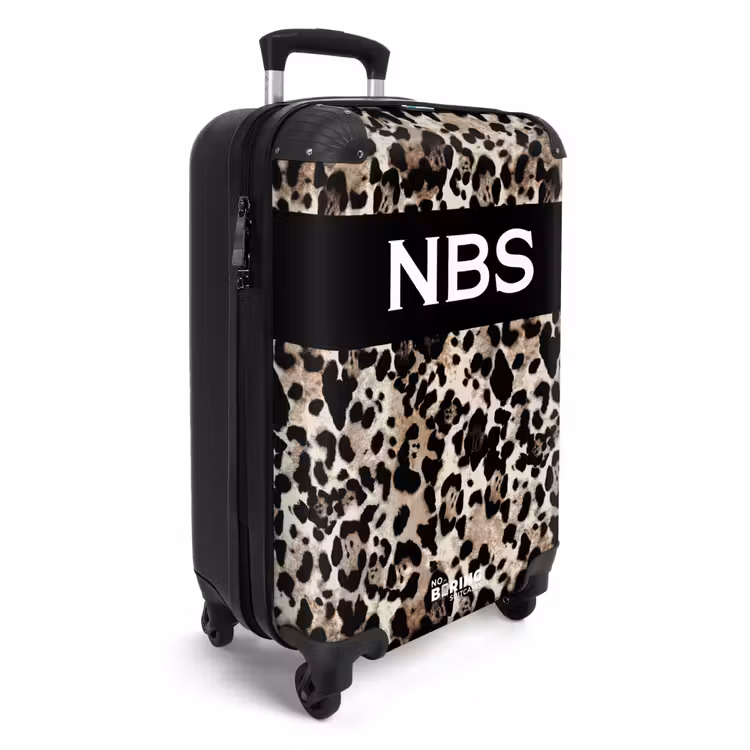 Suitcase - Leopard pattern with black — 4