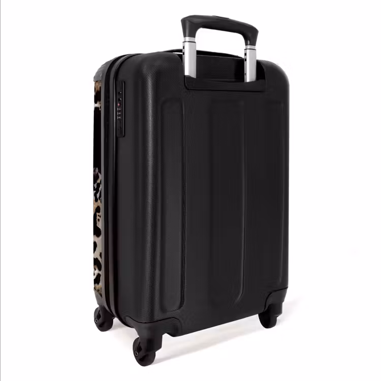 Suitcase - Leopard pattern with black — 5