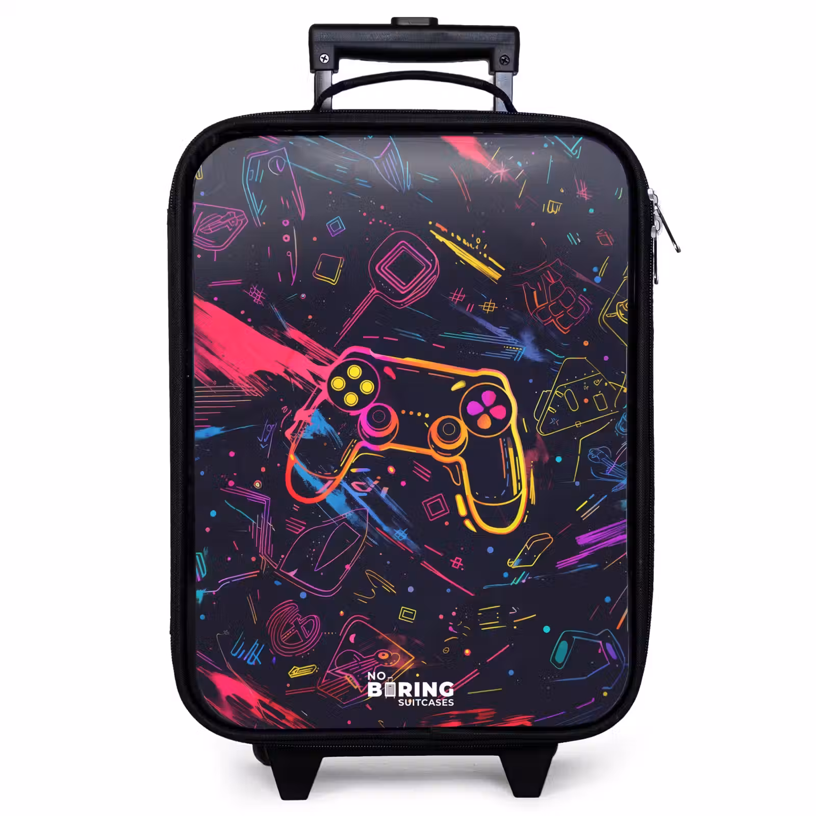 Children's suitcase - Gamer world in neon style — 1