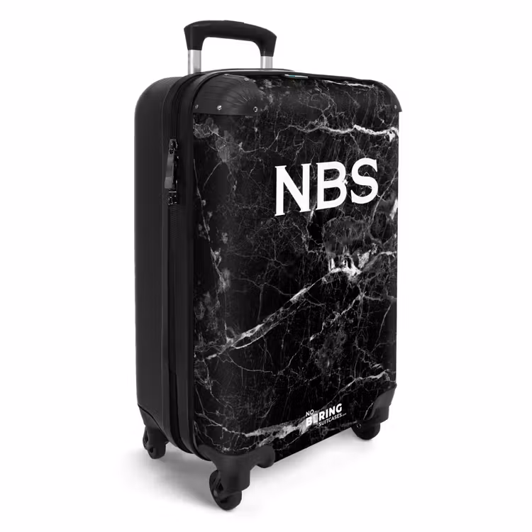 Suitcase - Black marble with white veins — 4