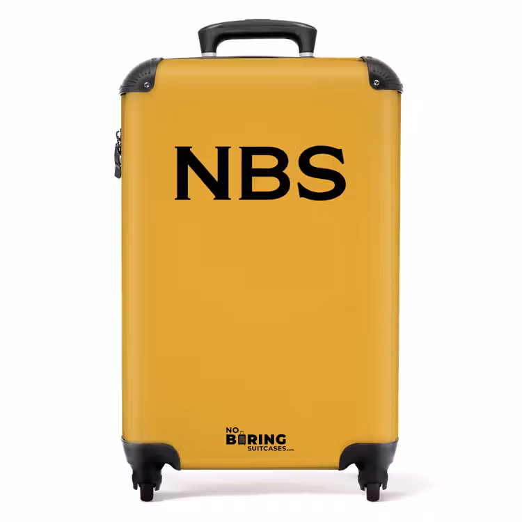 Suitcase - Gold with black letters — 1