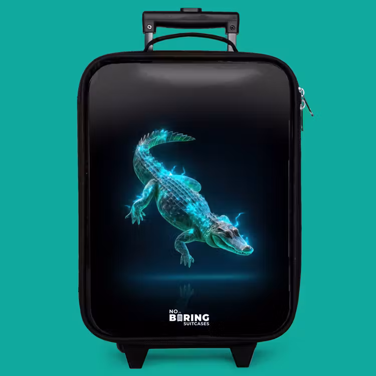 Children's suitcase - Cyber crocodile in action pose — 4