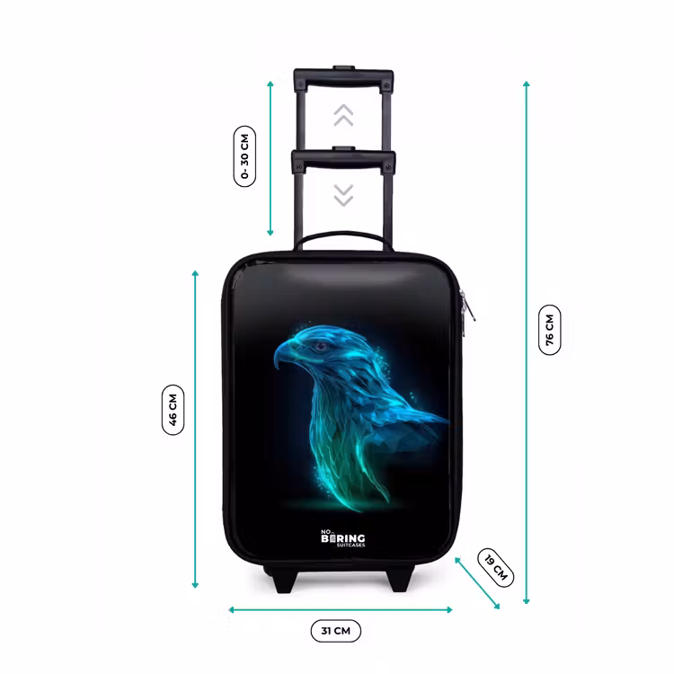 Children's suitcase - Digital eagle in profile — 3