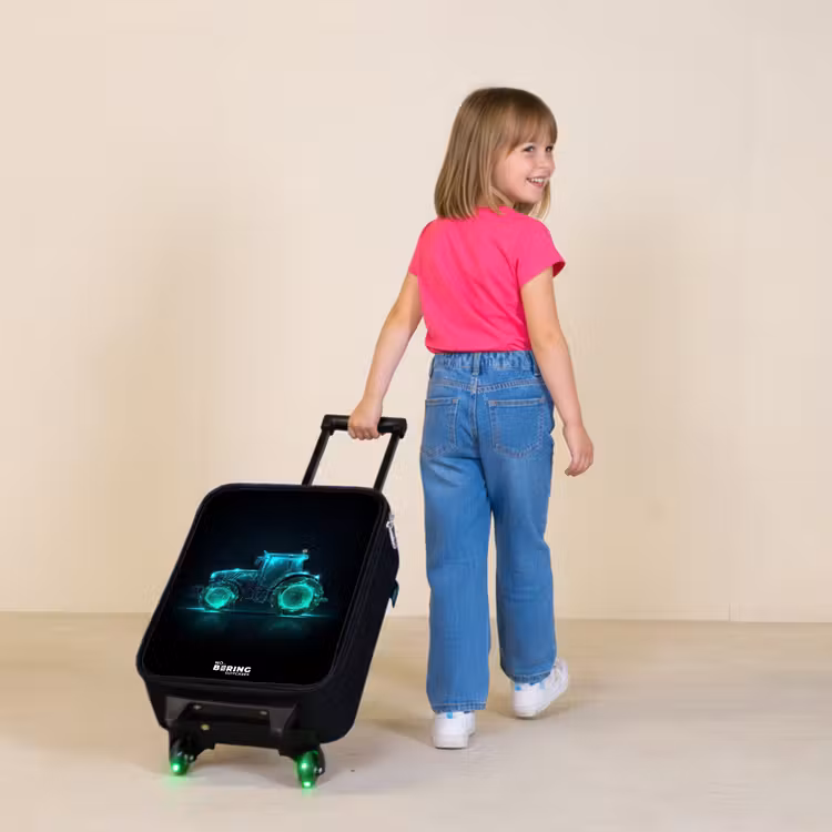 Children's suitcase - Neontractor on black background — 2