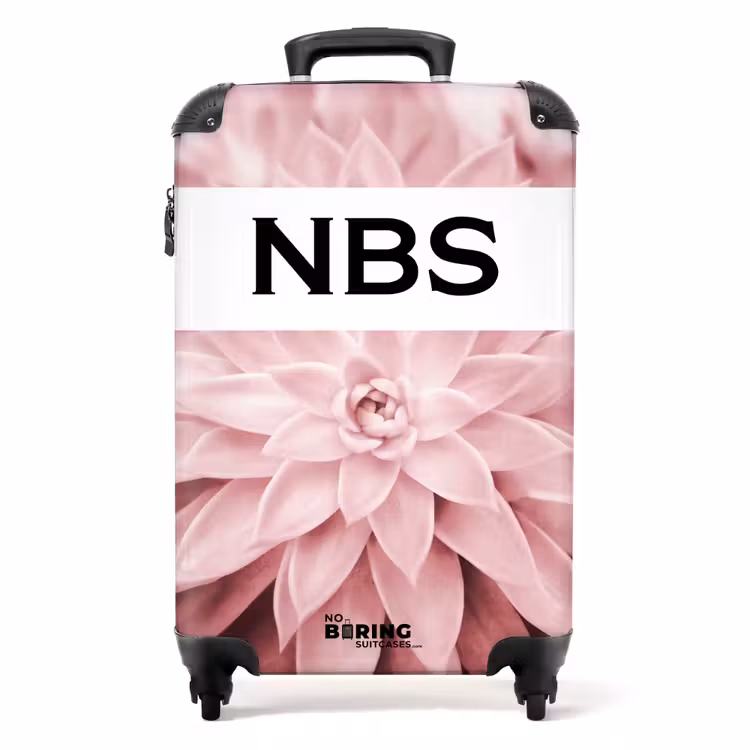Suitcase - Pink flower — 1