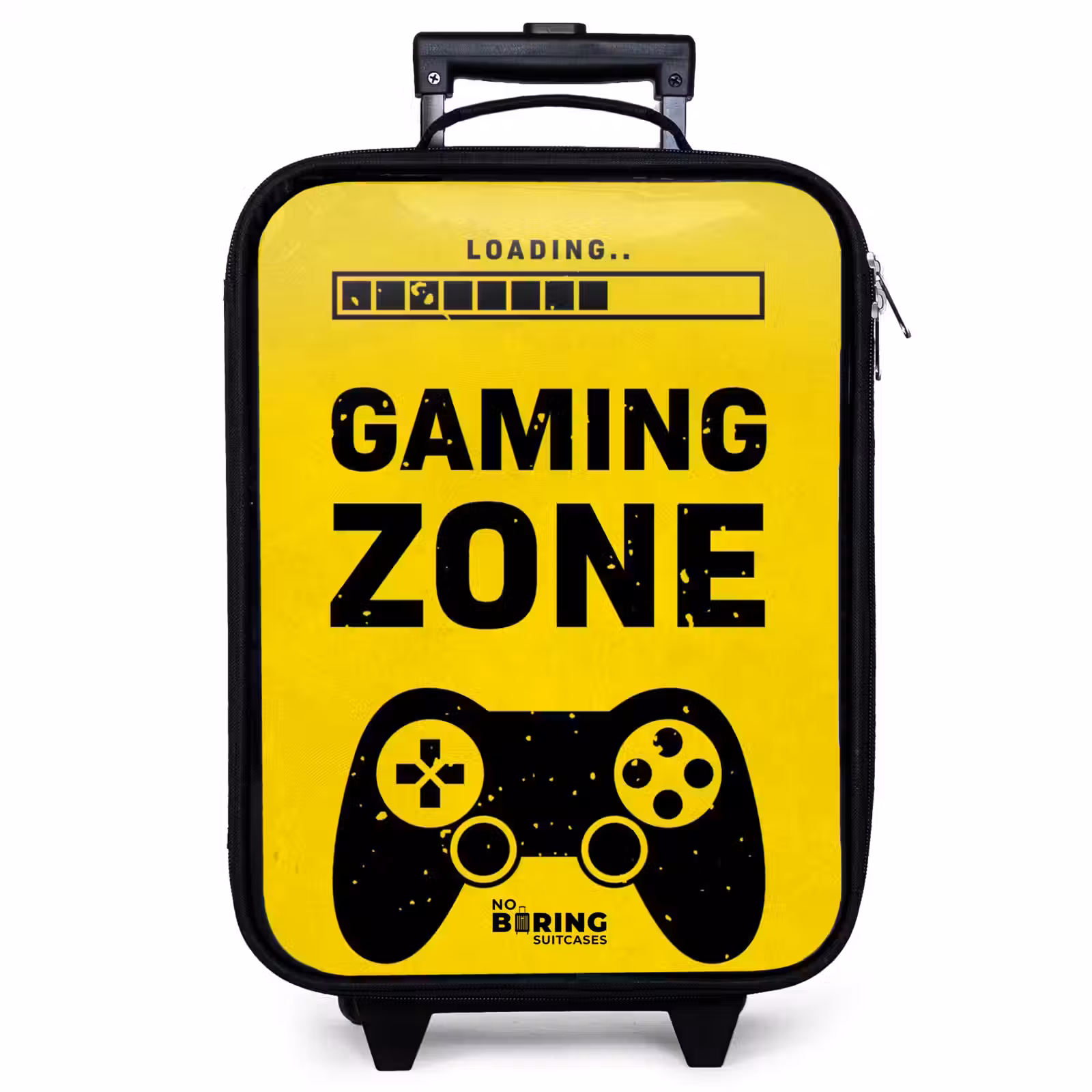 Children's suitcase - Black and yellow with gaming zone — 1