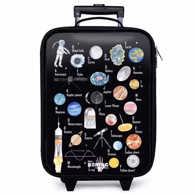 Children's suitcase - Alphabet in space theme — 1