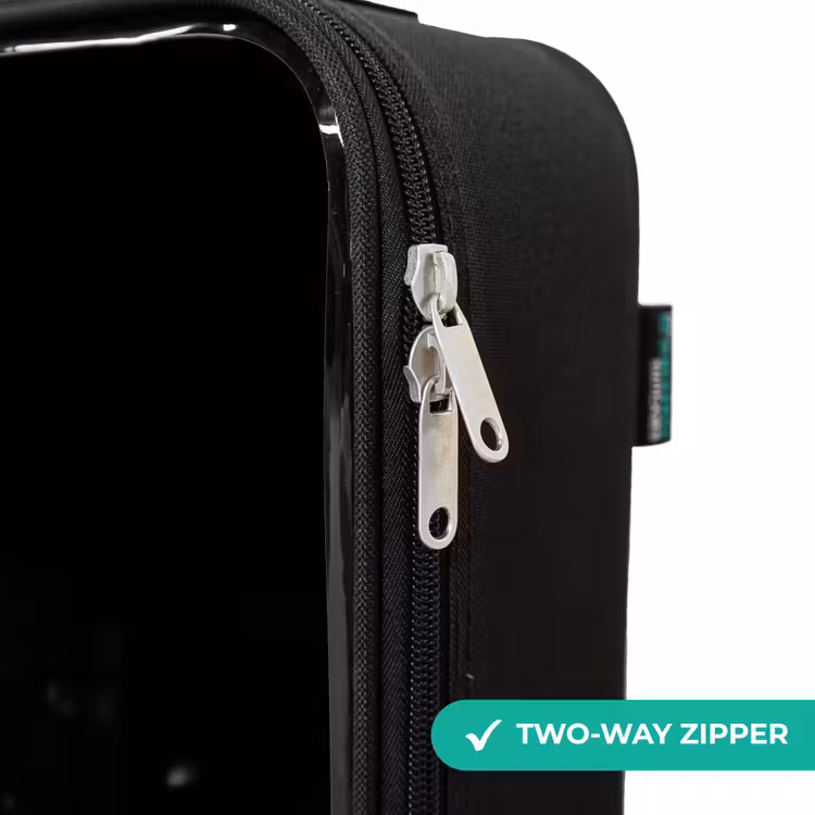 Children's suitcase - Bright red circle over a city street — 6