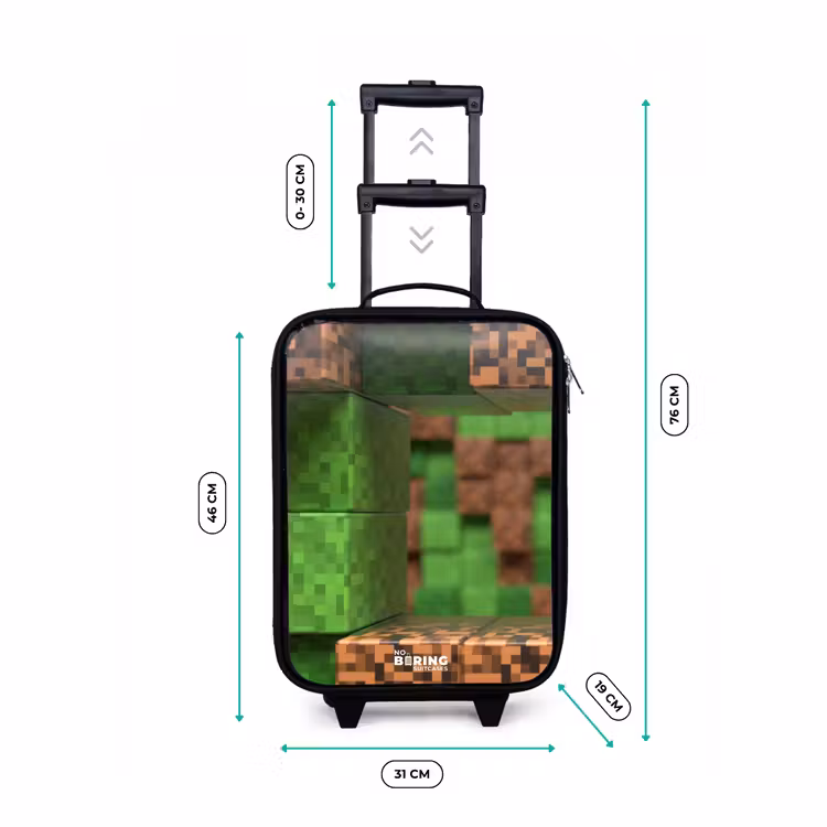 Children's suitcase - Close-up with pixelated blocks — 3