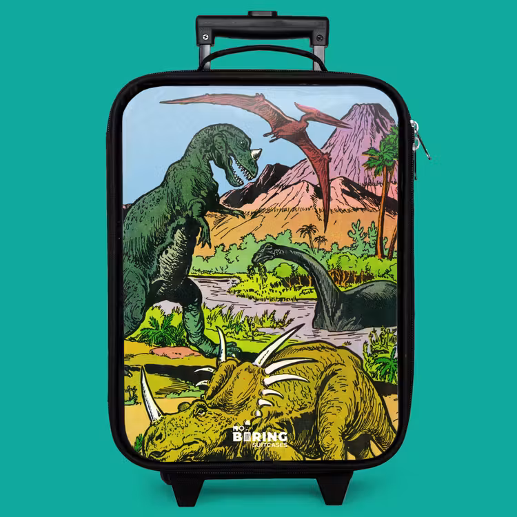 Children's suitcase - Dinos at a volcano — 4