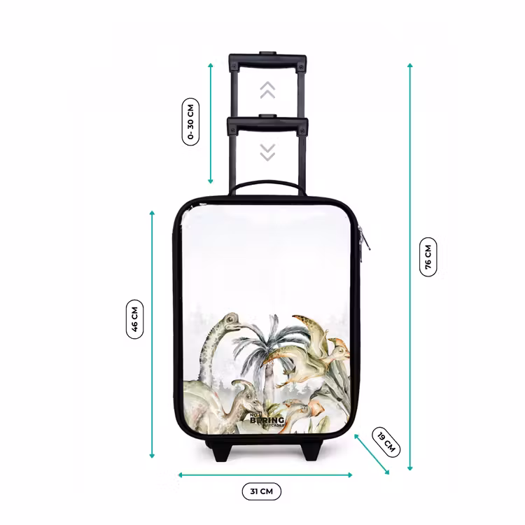Children's suitcase - Dinos in a rugged landscape — 3