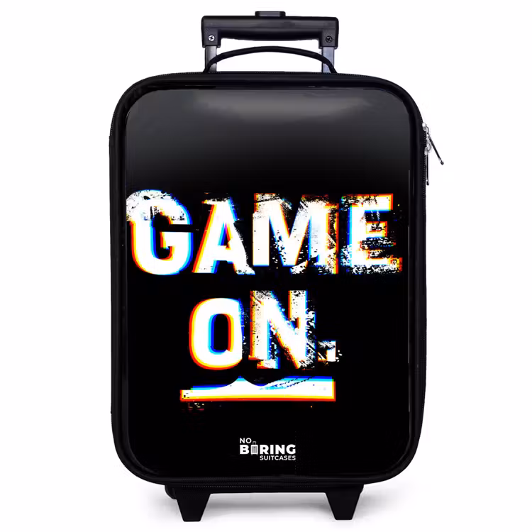 Children's suitcase - Game on in black and white — 1