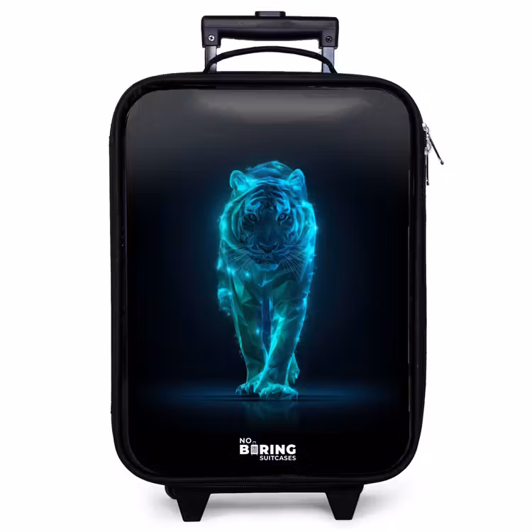 Children's suitcase - Glowing tiger in motion — 1