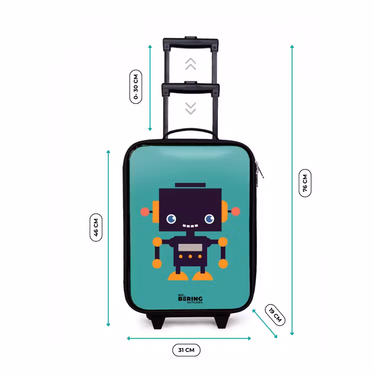 Children's suitcase - Green robot — 3