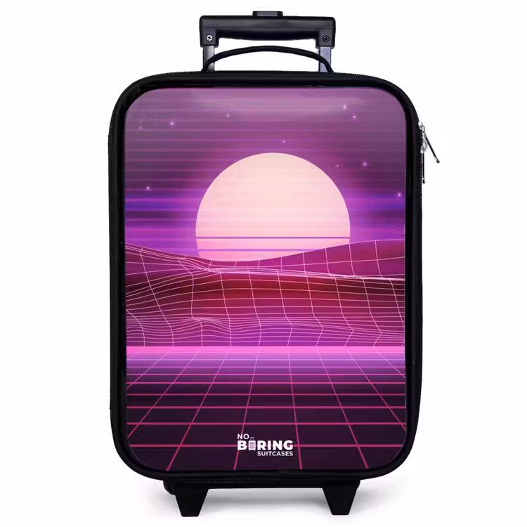 Children's suitcase - Grid landscape with sun — 1