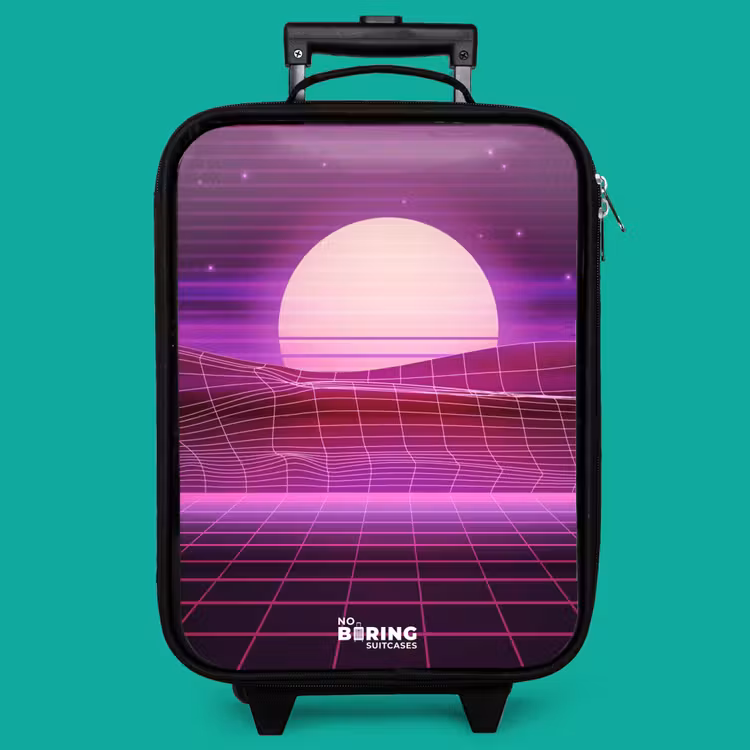 Children's suitcase - Grid landscape with sun — 4