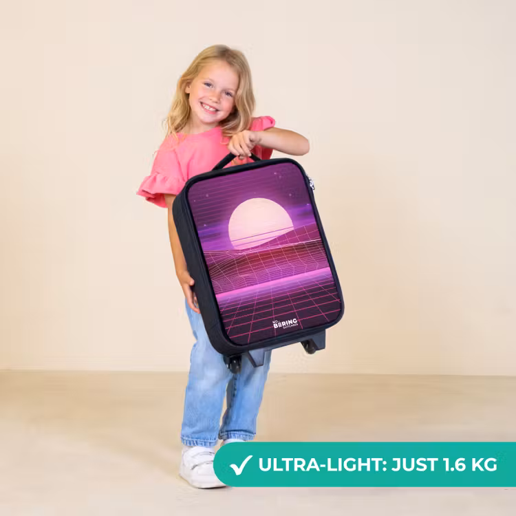 Children's suitcase - Grid landscape with sun — 5