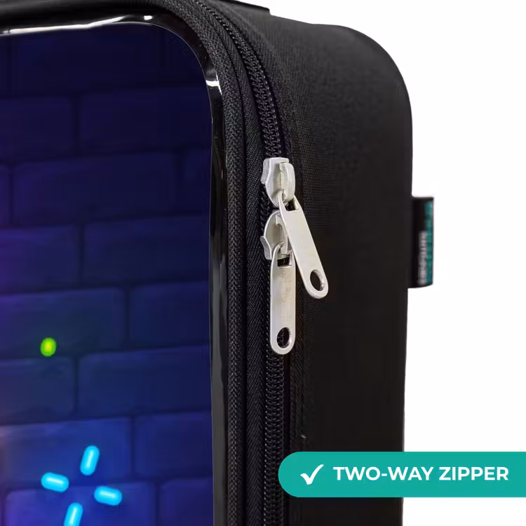 Children's suitcase - Neon controller against a brick wall — 6