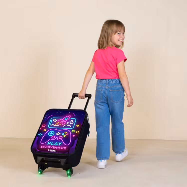 Children's suitcase - Neon sign with controller — 2