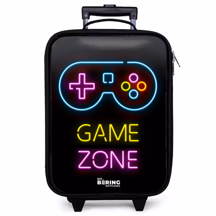 Children's suitcase - Qoute with neon colors — 1